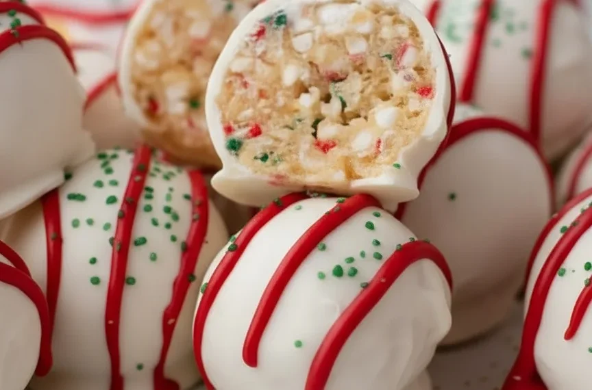 Christmas Tree Cake Truffles with…