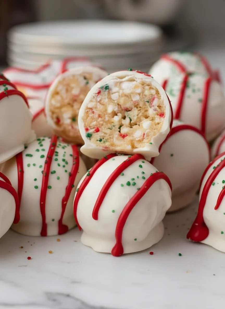 Christmas Tree Cake Truffles with Little Debbies Cakes