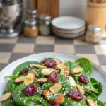 Delicious Christmas Cranberry Spinach Salad — Festive, Fresh, Irresistible​