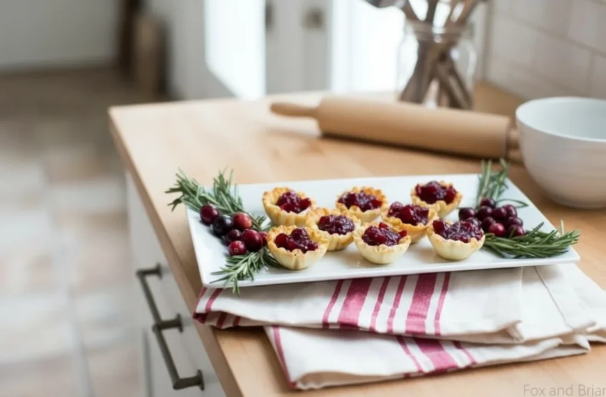 Cranberry Brie Mini Tarts — Easy Holiday Appetizer