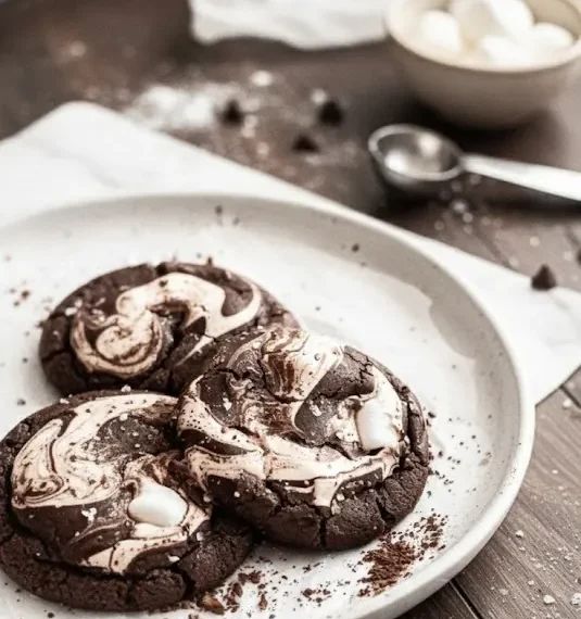 Chocolate Marshmallow Swirl Cookies –…