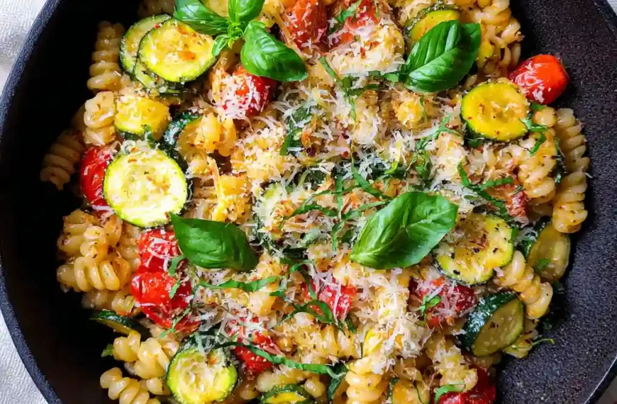 Pasta with Zucchini and Tomatoes: Fast, Fresh, and Full…