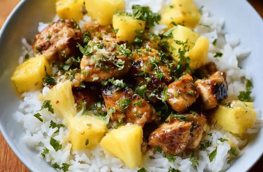 30 Minute Pineapple Chicken with Coconut Rice: Fast, Flavorful,…