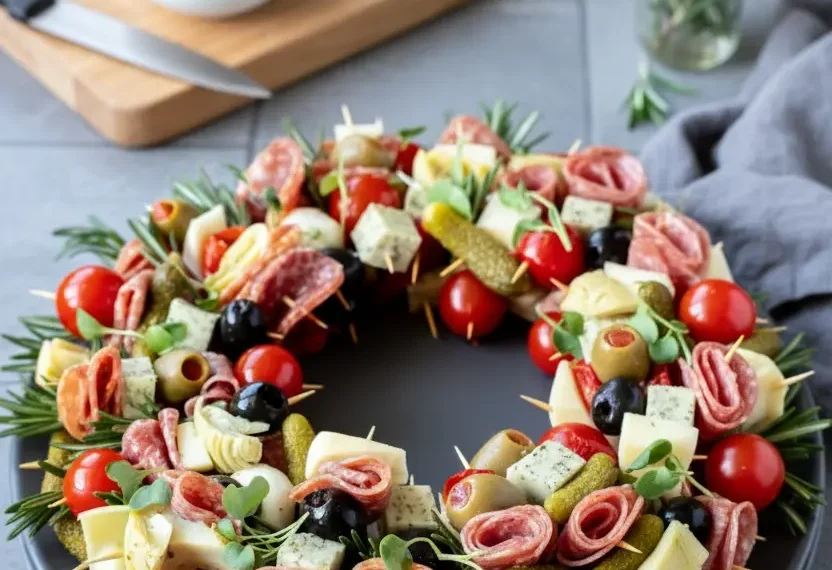 Charcuterie Wreath: A Stunning Holiday Appetizer Centerpiece