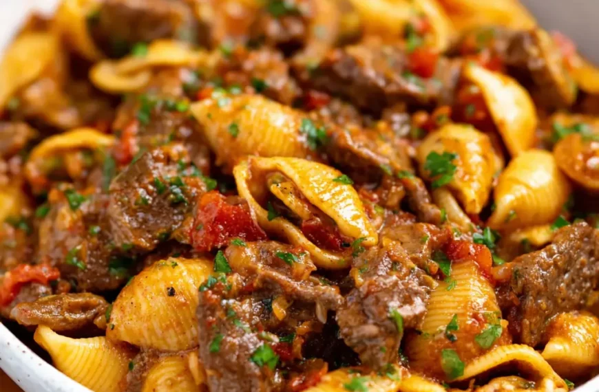 Creamy Beef and Shells Recipe: Hearty, Cheesy, and Family-Friendly