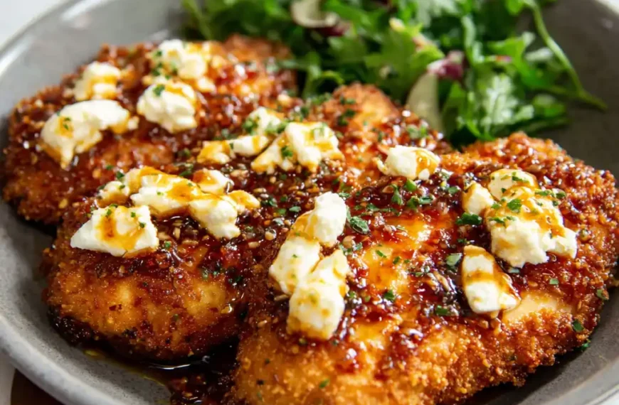 Crispy Hot Honey Feta Chicken That Packs a Bold…