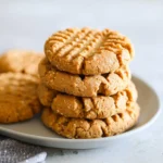 Healthy Peanut Butter Cookies Made with Almond Flour and No Sugar