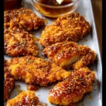 Baked Crunchy Hot Honey Chicken