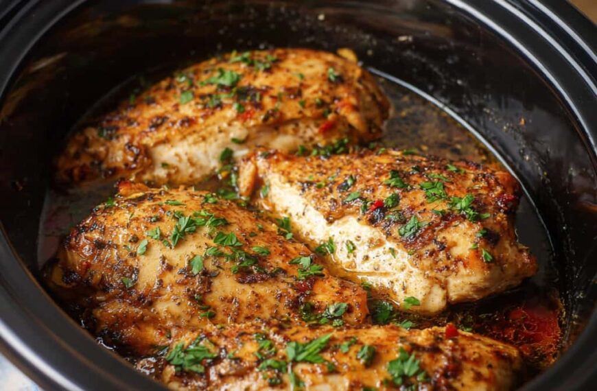 Slow Cooker Chicken Breasts That Stay Moist, Tender, and…