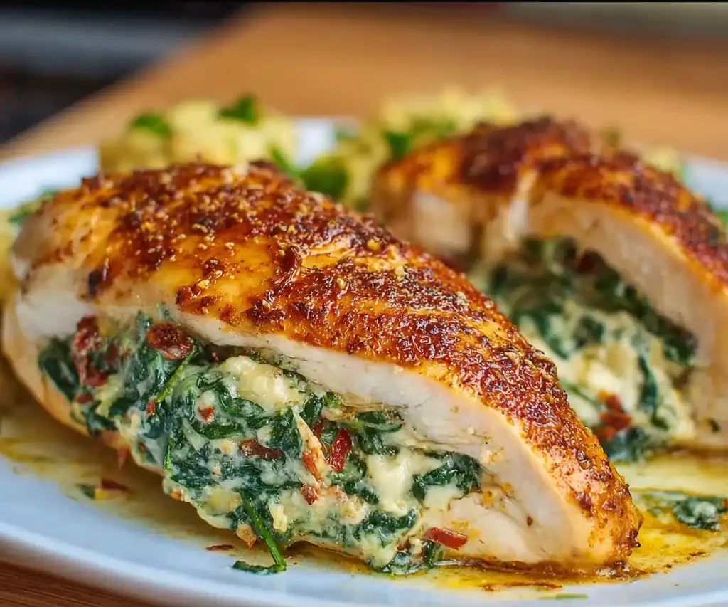 Spinach Stuffed Chicken…