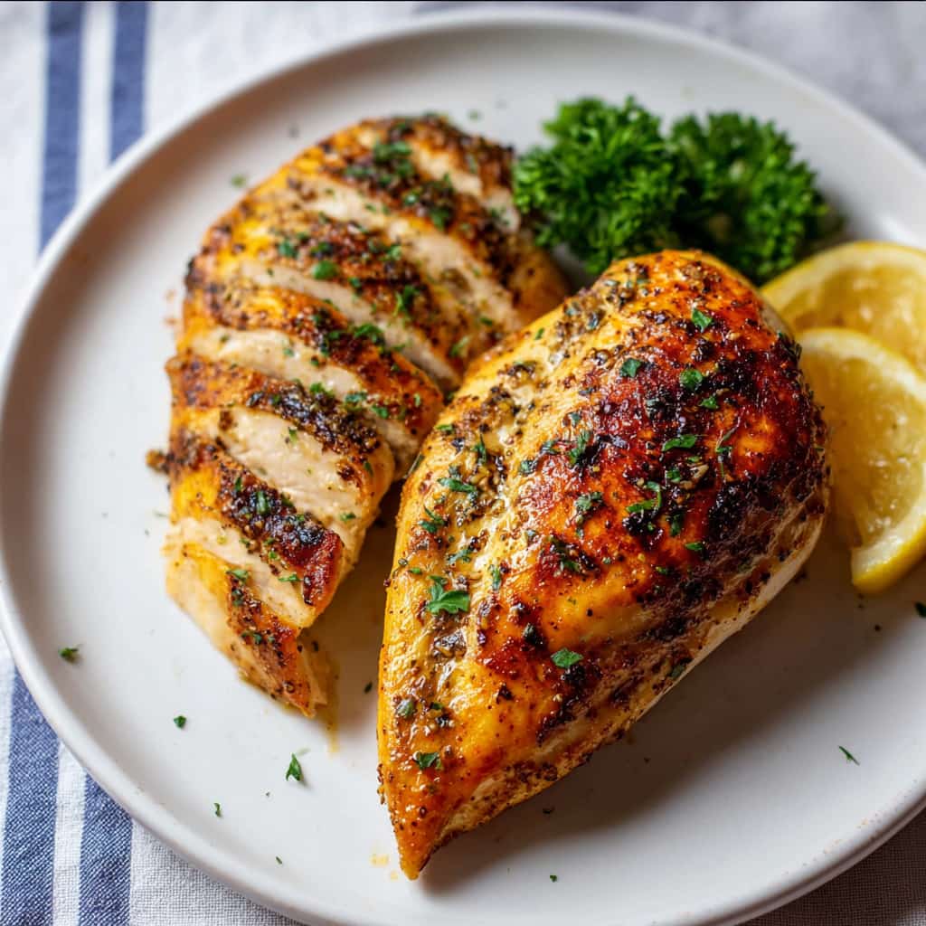 Baked Bone In Chicken Breast That’s Juicy, Crispy, and Perfect Every Time