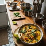 Ginger Sweet Potato and Coconut Milk Stew with Lentils and Kale