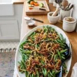 Roasted Green Beans with Caramelized Onions