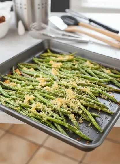 Roasted Parmesan Green Beans
