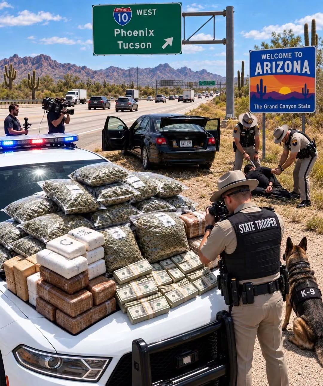 Arizona Highways: When a Routine Traffic Stop Turns Into a Major Law Enforcement Scene