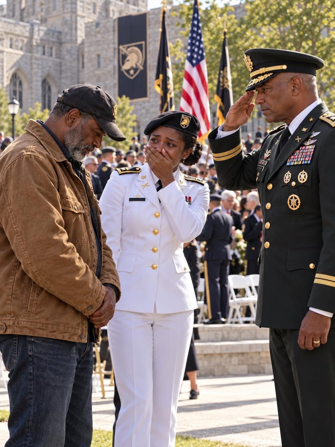 I drove eighteen hours in an old truck to watch my daughter get her commission, and a woman moved me to the back row. Then a three-star general stopped mid-sentence and stared at the strap on my wrist.