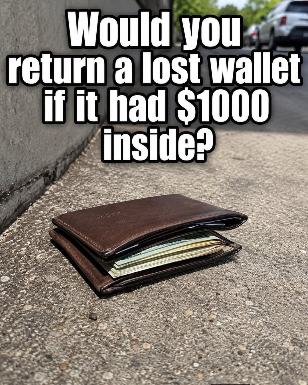 Would You Return a Lost Wallet If It Had $1,000 Inside?